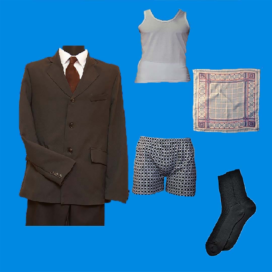 37155 Комплект мужской "Ритуальный семипредметный" из костюмной ткани без подкладки