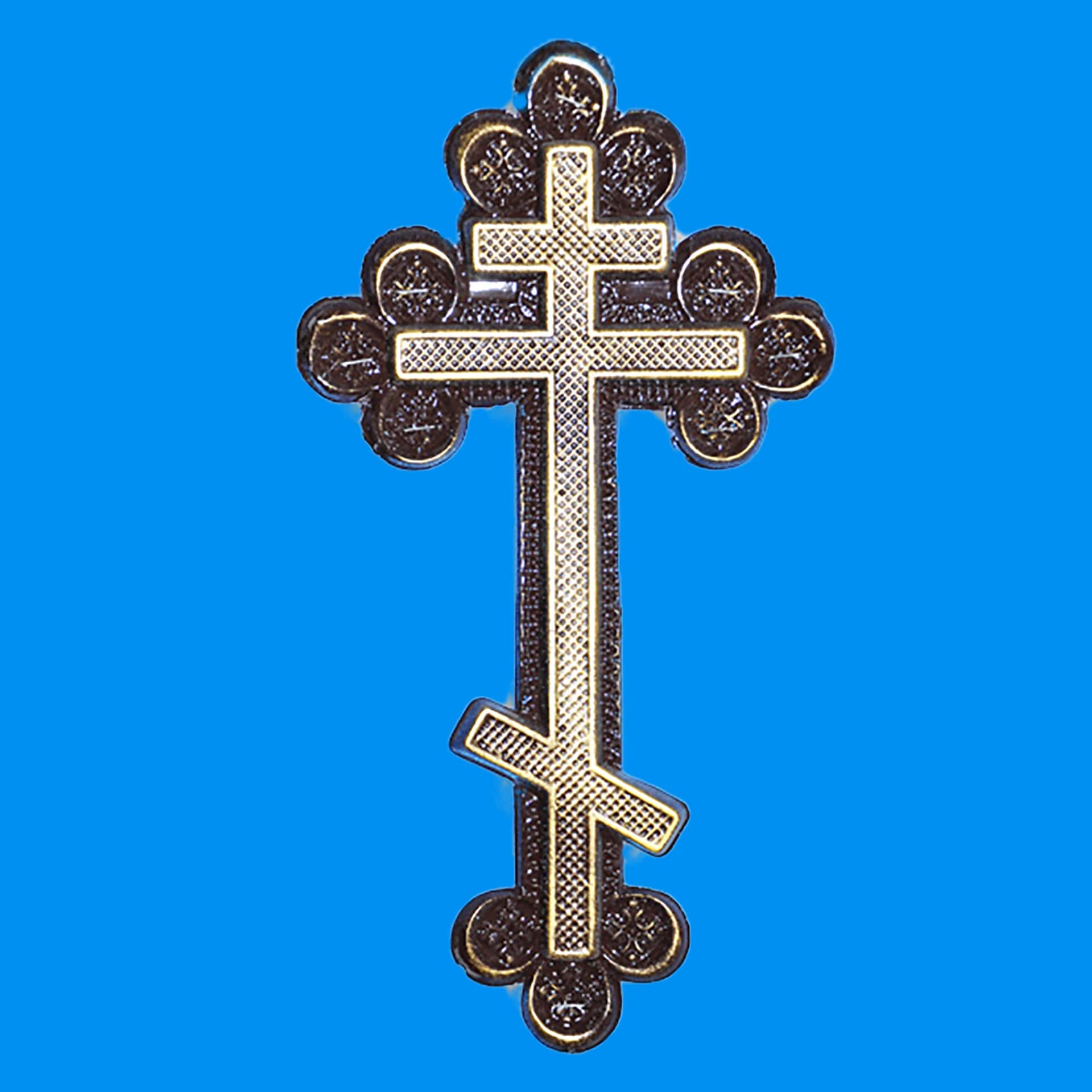 2640 Крест ажурный без распятия  из фольги 355*195 мм. (1.09)