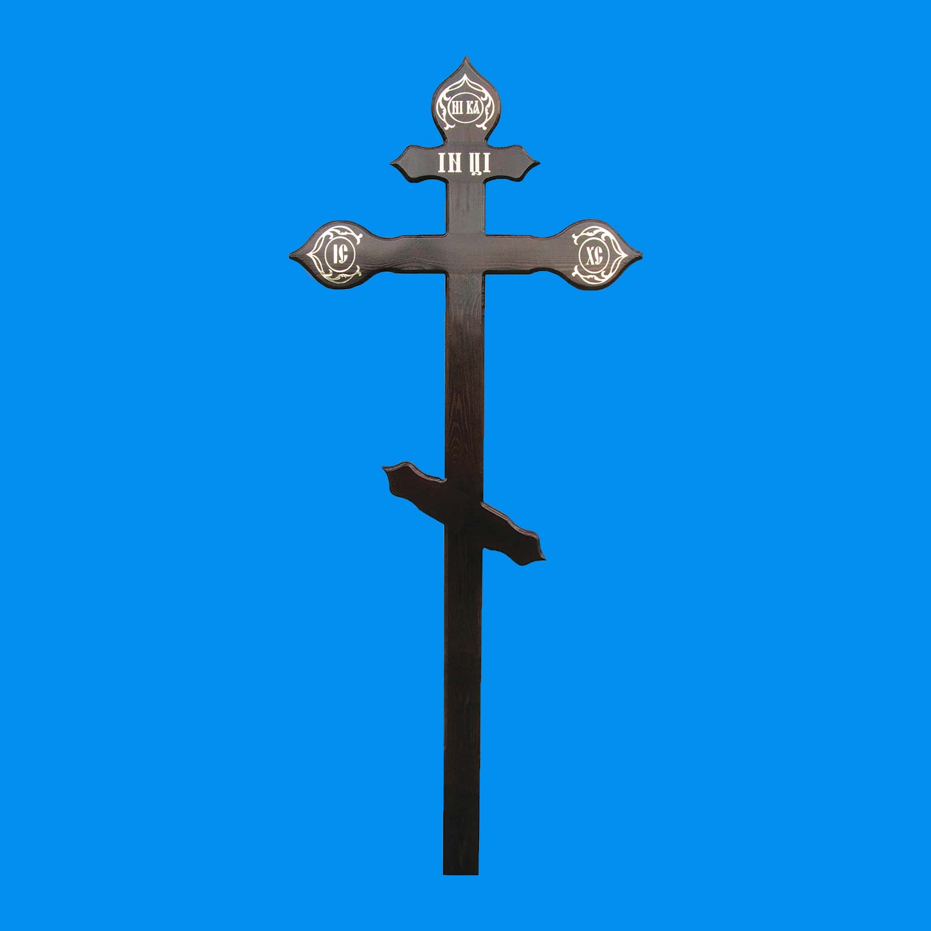 1203 Крест из сосны "Купола" 2,3м*0,05*0,1м