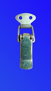 Г-1427 Защелка металлическая с золотистым покрытием, закреплена к гробу