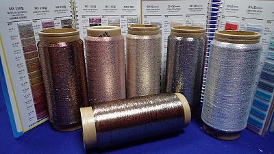 2732 Нить металл. для пряжи FМХ 12MIC 1/168 NYLON 2N15D/3F, Корея, цена за 1 кг