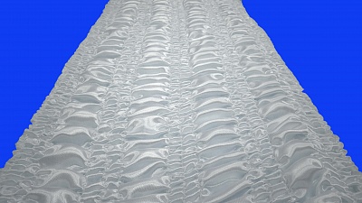 37035-2 Чехол-Боковина рулонная "Поток" 0,37х50м из атласа на резинке Р33-3-33, ТЕРМОКРАЙ